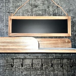 Mail/key holder with chalkboard